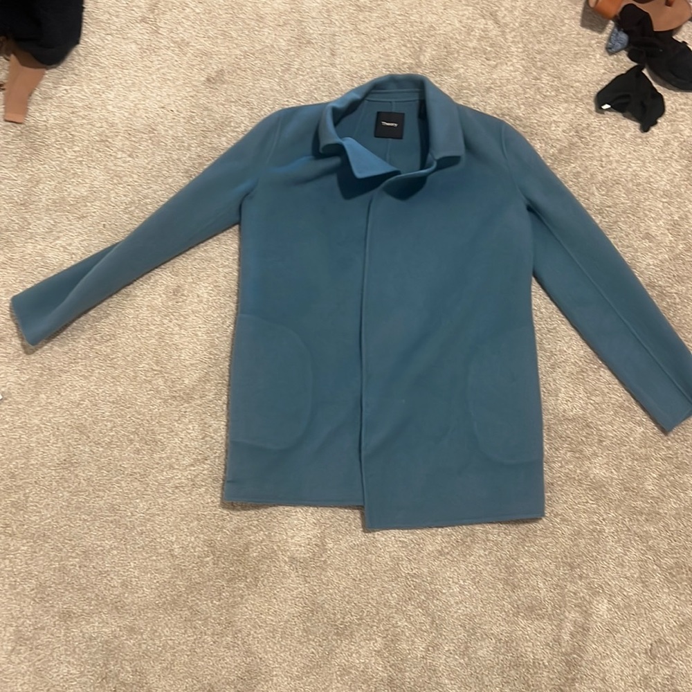 Theory Clairene cashmere wool short coat size P